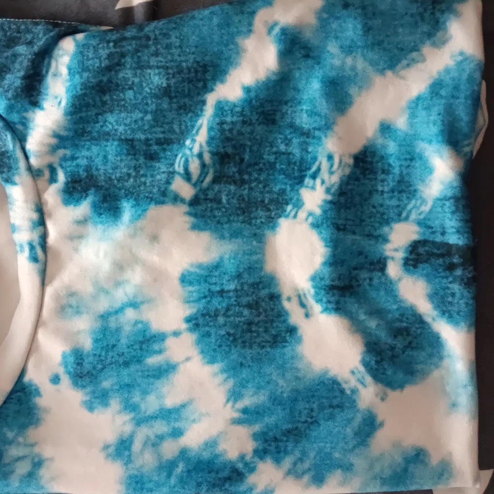 Blue and White Tie-Dye Shirt